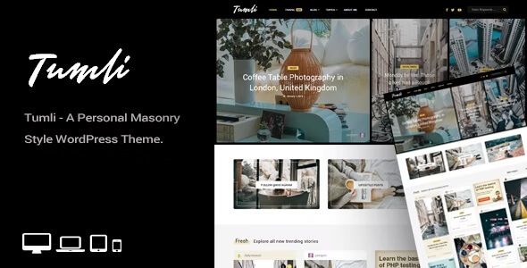 Tumli: Pinterest Style WordPress Themes