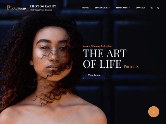 PhotoFocus Free Photography Theme For WordPress 