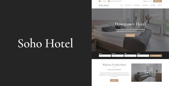 Soho Hotel WordPress Theme