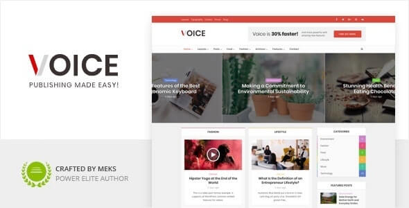 Voice Magazine Theme For WordPress