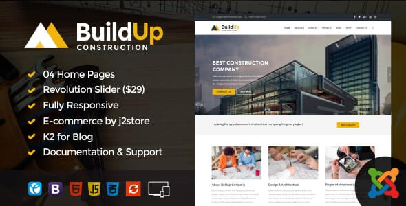 Buildup Construction theme for joomla