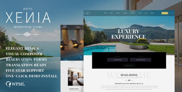Hotel Xenia Hotel WordPress Theme