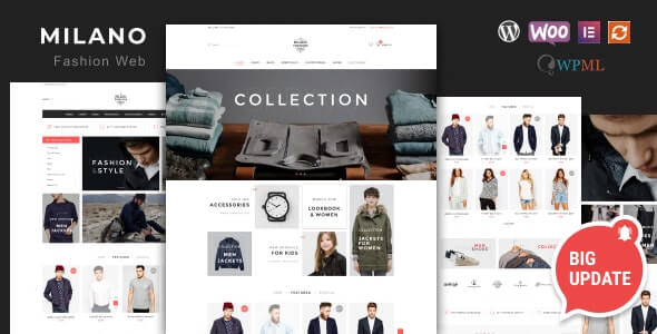 Milano Fashion Theme For WordPress 