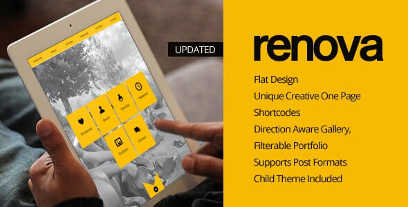 Renova One Page Theme For WordPress 