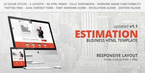 Estimation Business Html Template