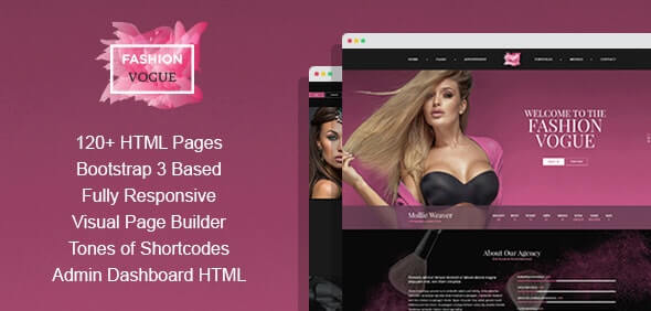 Fashion Vogue HTML Website Template