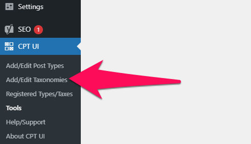 Add and Edit Custom Taxonomies