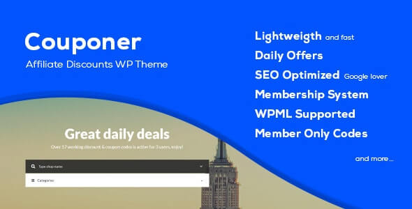 Couponer Coupon Theme For WordPress 