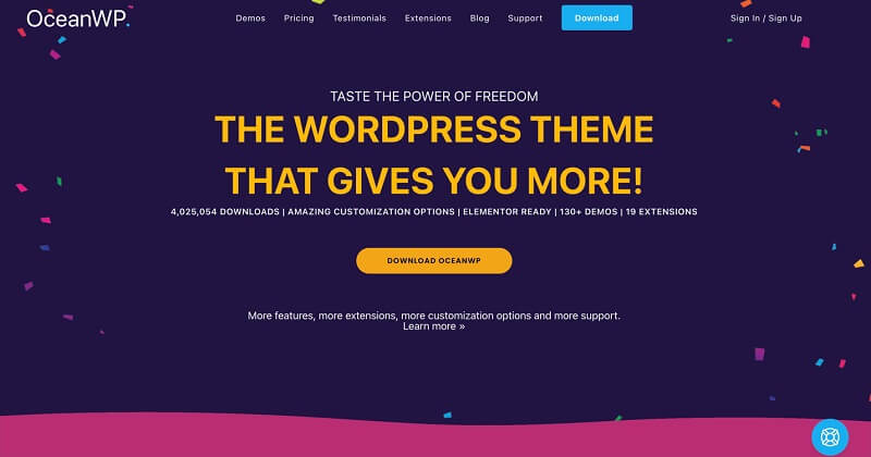 OceanWP Elementor WordPress Theme and Template