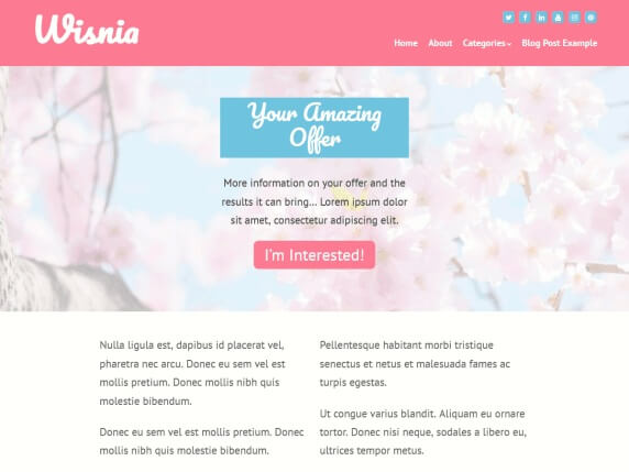 Wisnia Free Multilingual Theme For WordPress 