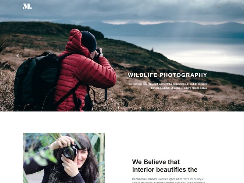 Photography Free HTML Template