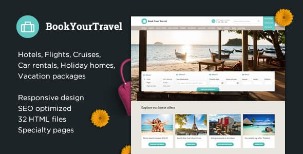 Book Your Travel HTML Template