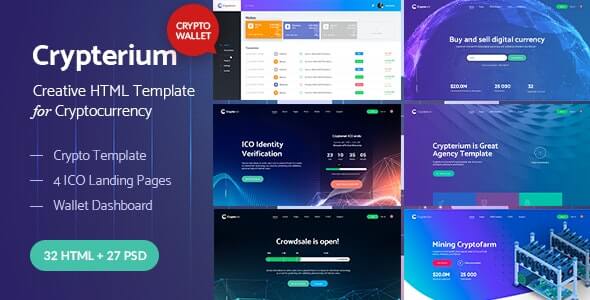 Crypterium Landing Page HTML Template