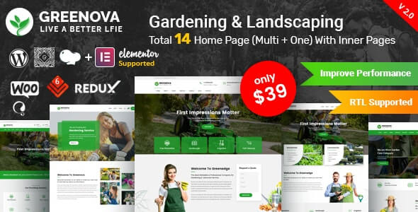 Greenova Agriculture Theme For WordPress 