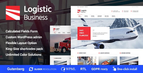 Logistic Business Transportation Theme For WordPress 