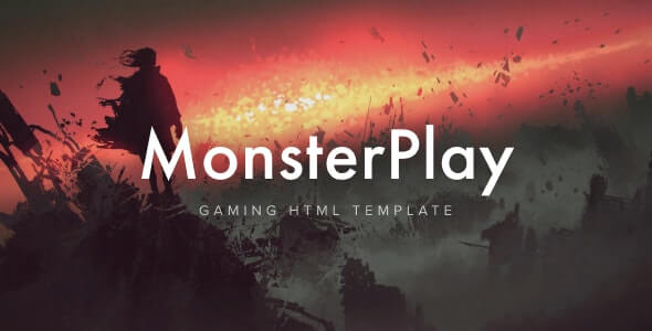 MonsterPlay Gaming HTML Template