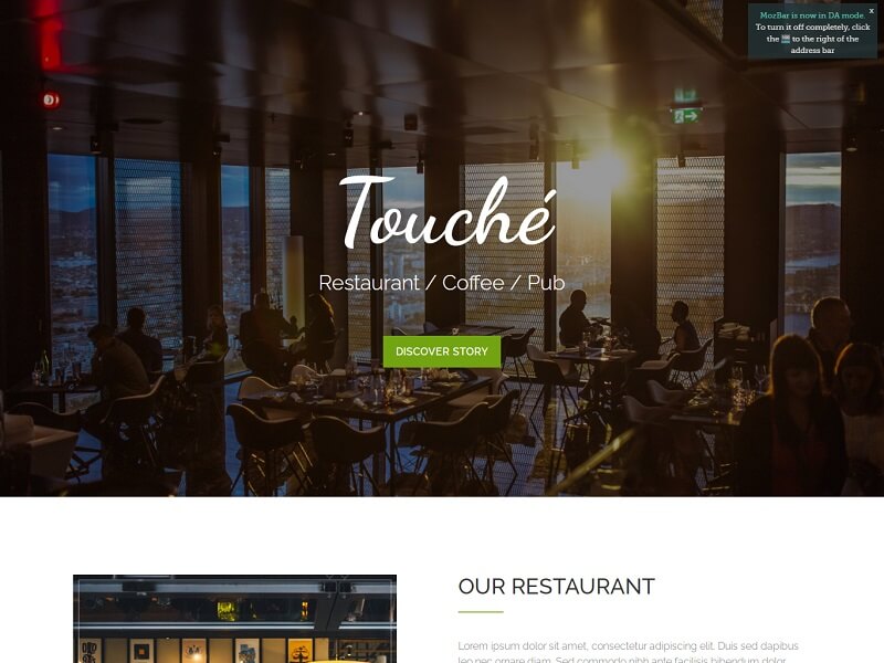 Touche With Parallax Scrolling