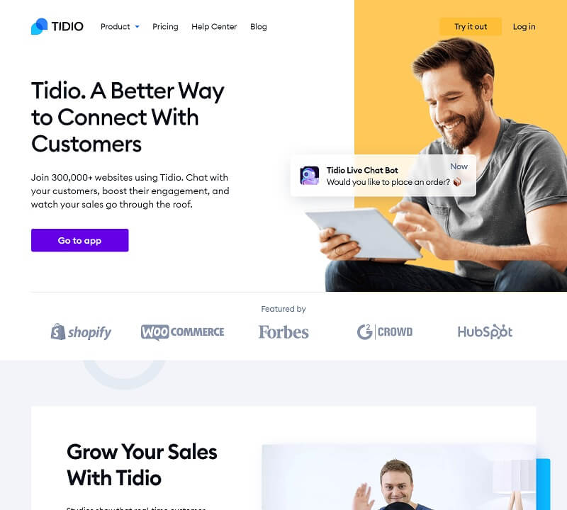 Tidio eCommerce Chatbot tool