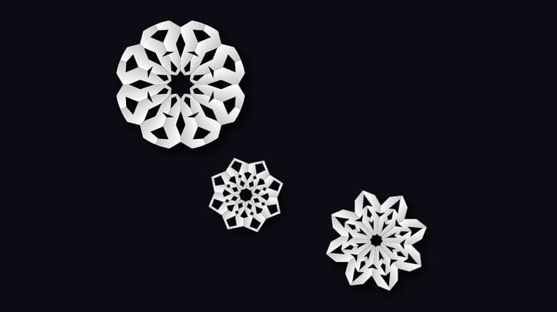 CSS Paper Snowflakes