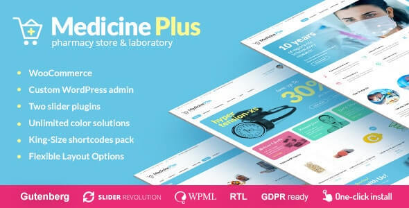 Medicine Plus Pharmacy Theme For WordPress 