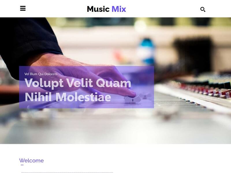Music Mix Free HTML Template