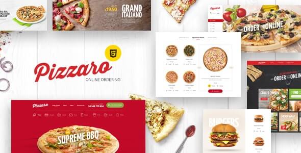 Pizzaro Restaurant HTML Template