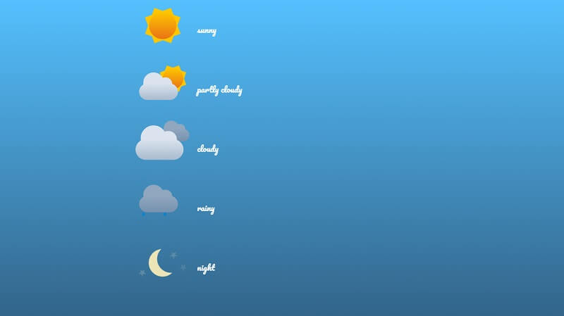 CSS Weather Animations 1