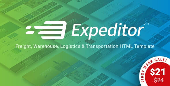 Expeditor Transportation Website Template