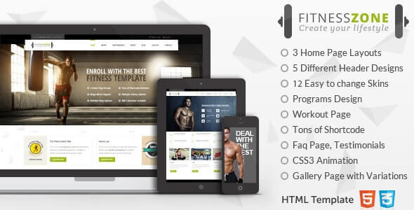 Fitness Zone  HTML Template