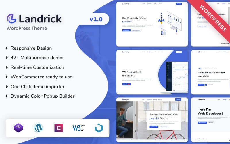 Landrick: App Landing WordPress Themes