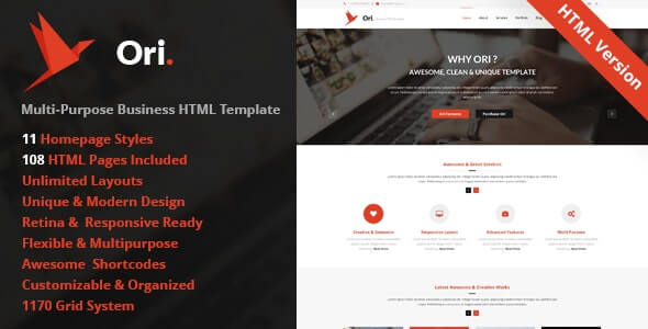 Ori Business Html Template