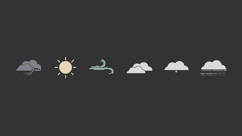 Some Weather Icon SVGS