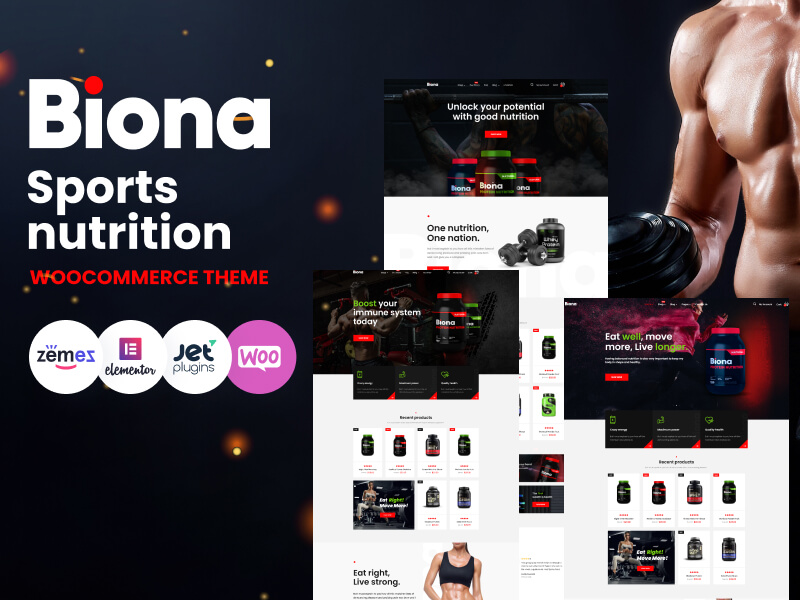 Biona: Sports Nutrition WooCommerce Theme