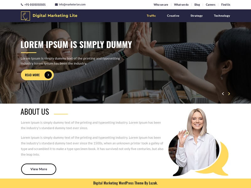 Digital Marketing Lite WordPress theme