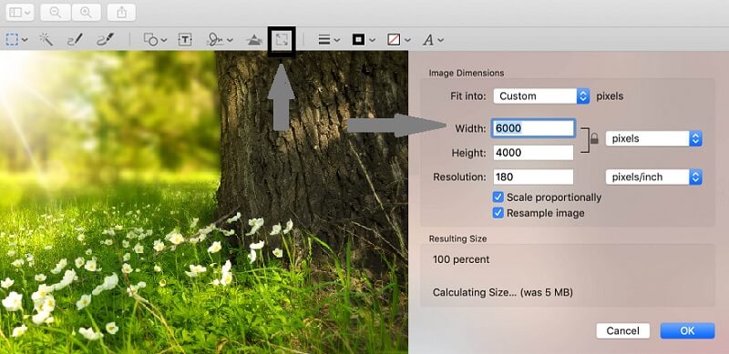 Image size reduction For Mac OS