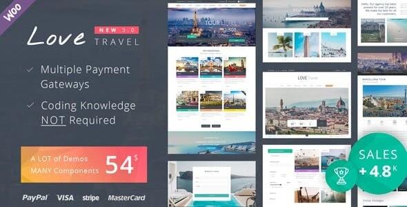 Love Travel WordPress Theme