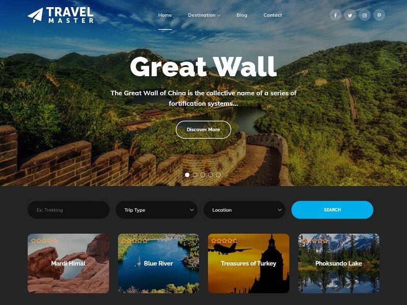 Travel Master WordPress Theme