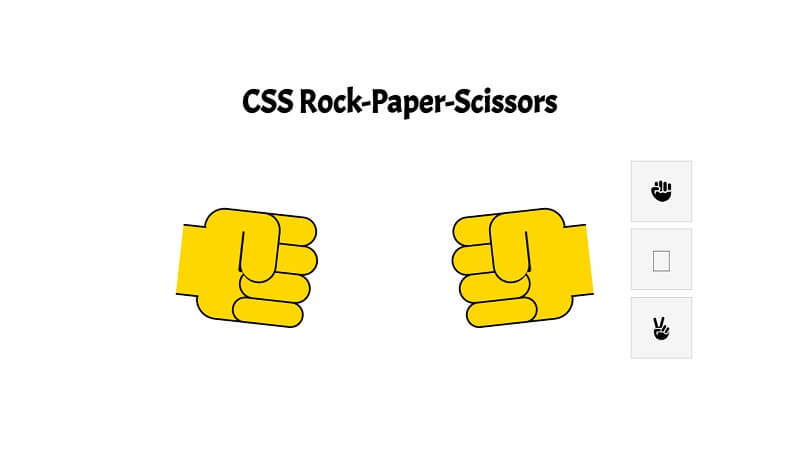 CSS Rock Paper Scissors