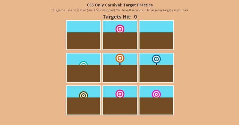 Pure CSS Carnival Game