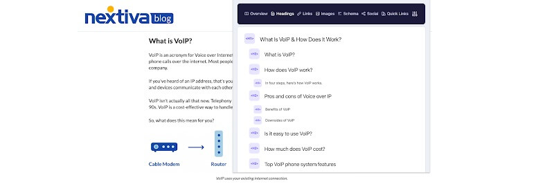 Nextiva: Featured Snippets