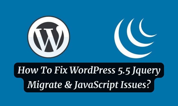 Fix WordPress 5.5 Jquery Migrate & JavaScript Issues