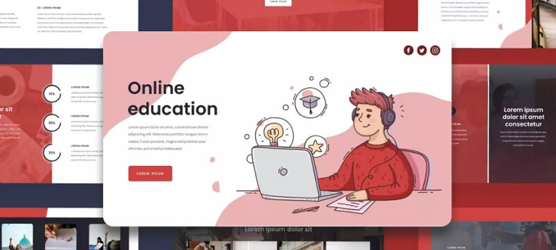 make a presentation on the topic online education