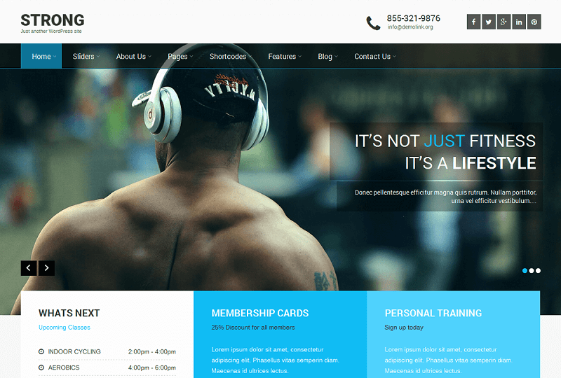 SKT Strong - Free Boxing WordPress Theme